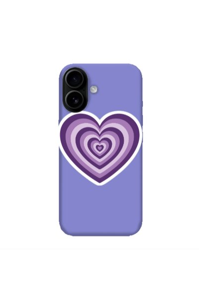 Other Apple Iphone 16 plus My Heart Is Yours 2 Purple Colored Silicone TPU Θήκη