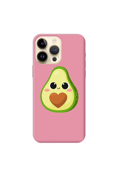 Other Apple iPhone 13 Pro Max Baby avocado Pink Colored Silicone TPU Θήκη