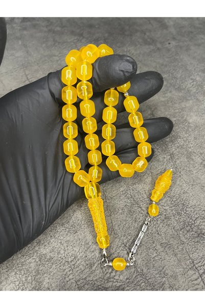 Mos Tespih Imamezi Embroidered Harajuku High-End Powder Amber Prayer Beads