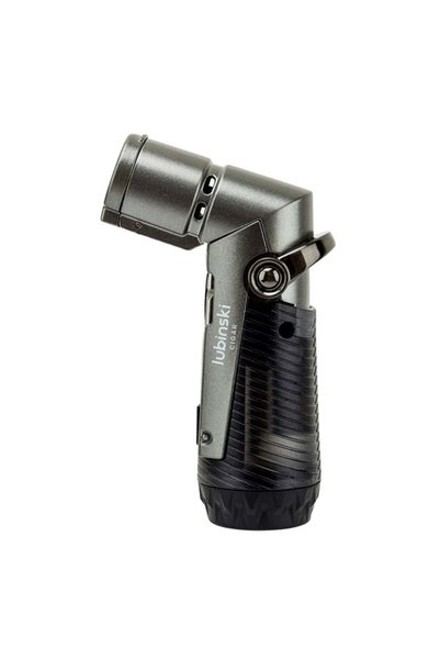 Lubinski Tek Torch İğneli Ve Delicili Puro Çakmağı Gri
