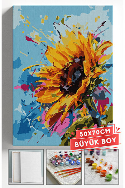 Akihabara Sayılarla Boyama Hobi Seti Çerçeveli Numaralı Tuval Fırça Boya Dahi...
