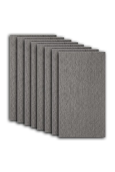 NEXTLY Plăci decorative din ipsos, aspect piatră, 120x60 cm, Gri grafit, 8 bu...