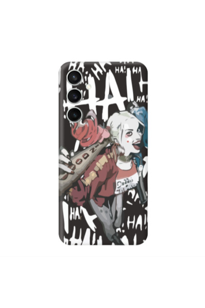 Other Samsung S24 Plus Ha Ha Ha Black Colored Silicone TPU Θήκη