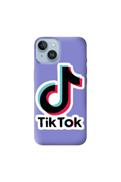 Other Apple iPhone 14 Tik Tok Purple Colored Silicone TPU Θήκη