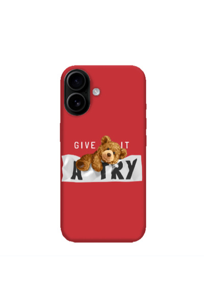 Other Apple Iphone 16 plus Give me Red Colored Silicone TPU Θήκη