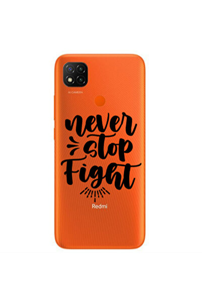 Other Xiaomi Redmi 9c Never stop fight Transparent Silicone TPU Θήκη