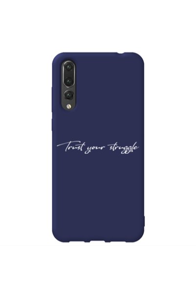 Other Huawei P20 Pro Trust your struggle Dark blue Colored Silicone TPU Θήκη