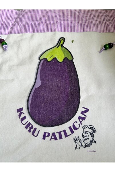 NAİLE COLLECTİON Handmade Cloth Bag Size: (42 cm X 37 cm) (Stuffed Dry Eggpla...