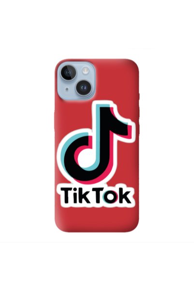Other Apple iPhone 14 Plus Tik Tok Red Colored Silicone TPU Θήκη