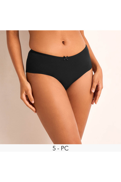 FAV Set of 5 - Bikini Briefs with Bow Applique