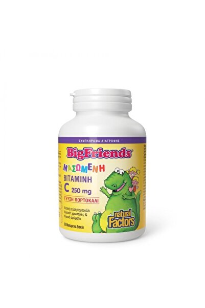 Natural Factors |   Μεγάλοι Φίλοι Βιταμίνη C 250mg |   90 τσιπς μάσησης