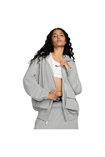 Nike Hanorac sport supradimensionat din French Terry pentru femei, M