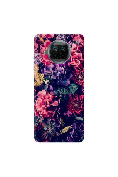 Other Xiaomi Mi 10T Lite Purple and pink flowers Transparent Silicone TPU Θήκη