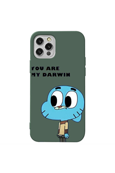 Other Apple iPhone 12 Pro You are my darwin Dark Green Colored Silicone TPU Θήκη