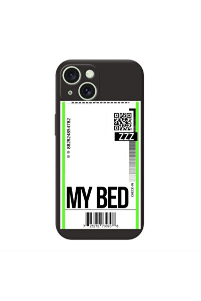 Other Apple iPhone 15 Plus My Bed ZZZ Black Colored Silicone TPU Θήκη