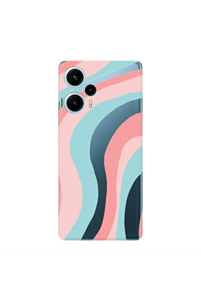 Other Xiaomi Poco F5 Colored lines Transparent Silicone TPU Θήκη