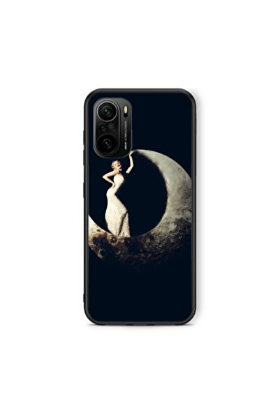 Other Xiaomi Poco F3 Woman in moon Black Glossy Θήκη