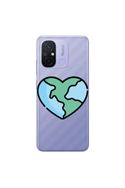 Other Xiaomi Redmi 12C World in my heart Transparent Silicone TPU Θήκη