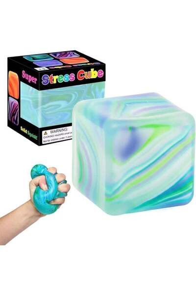 Generic Stress Cube Squishy – Gel Ice Cube Fidget Toys for Anxiety Relief, Se...