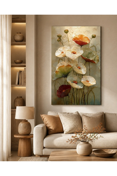 FTRMALZEMECİM Premium Modern Soyut Renk Geçişli Kanvas Tablo Enerjik Doku Efe...