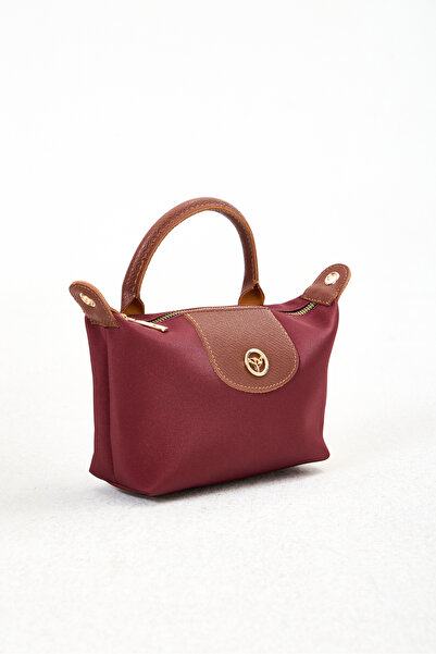 Garbalia Γυναικεία τσάντα ώμου Giza Satin Small Size Claret Red