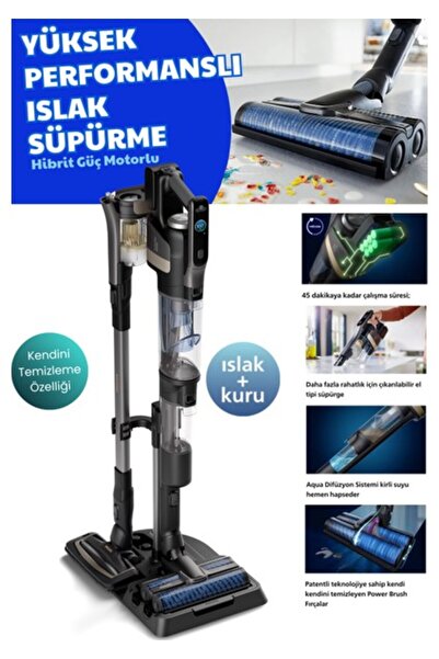 Philips Aqua Trio Yeni Seri 3'ü 1 Arada (Islak, Kuru ve Moplu) Ultra Premium ...
