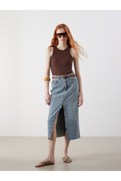 LC Waikiki Özmarka New Season Slim Fit Women's Jean Skirt