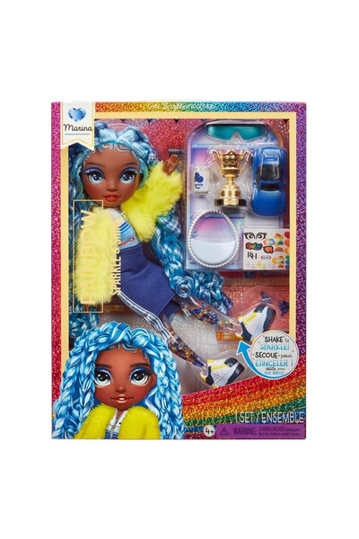 MGA Păpușă de modă Rainbow High Sparkle & Shine Marina cu 7 puncte de articul...
