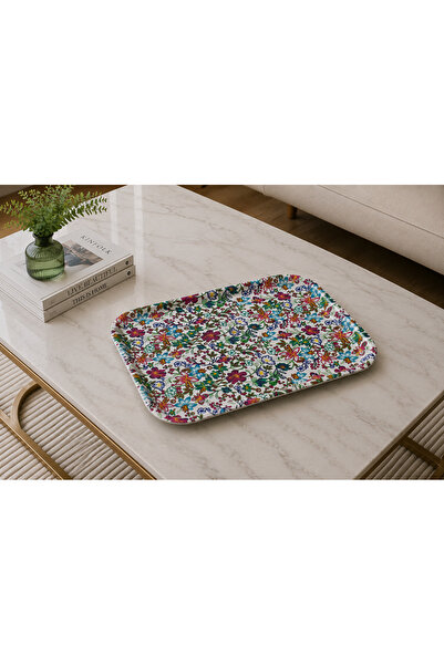 Zucci Home Decorative Tray with Leather Non-Slip Base |   Stylish Coffee and ...