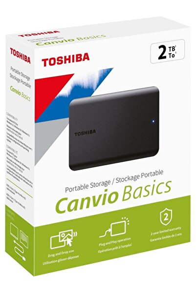 Toshiba Canvio Basics HDTB520EK3AA USB 3.2 2.5" 2 TB Harici Harddisk