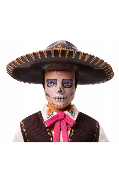 mattel Papusa colectionara Ken Dia de Muertos 2025, Mattel, 30cm, costum mari...