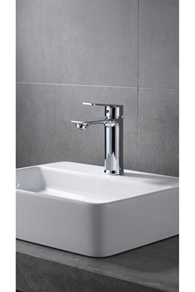 5 YIL GARANTİLİ LAVABO BATARYASI GÖVDE PİRİNÇ KROM LAVABO MUSLUĞU