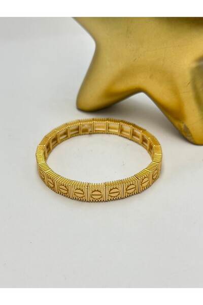 BYYEŞO Cut Plate Rubber Bracelet (Steel)