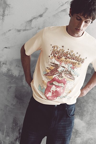 Pull & Bear Rolling Stones Tişört