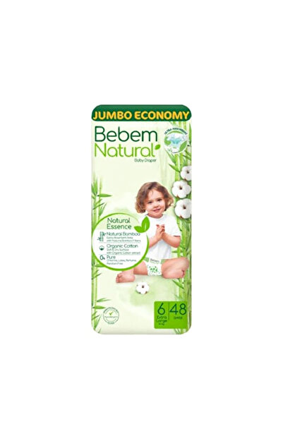 Bebem Natural Diaper Jumbo S6 48's 16+kg