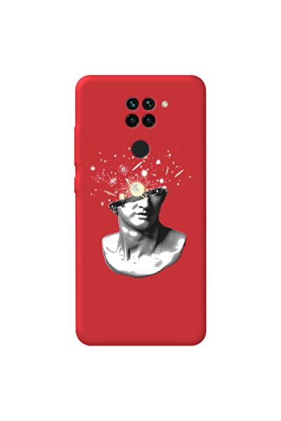 Other Xiaomi Redmi Note 9 Space Statue Red Colored Silicone TPU Θήκη