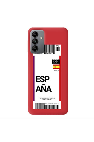 Other Samsung A04S Espana Arrival Red Colored Silicone TPU Θήκη