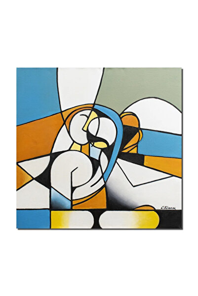 artnova Tablou modern indragostiti pictat manual dormitor, living, In love, 8...