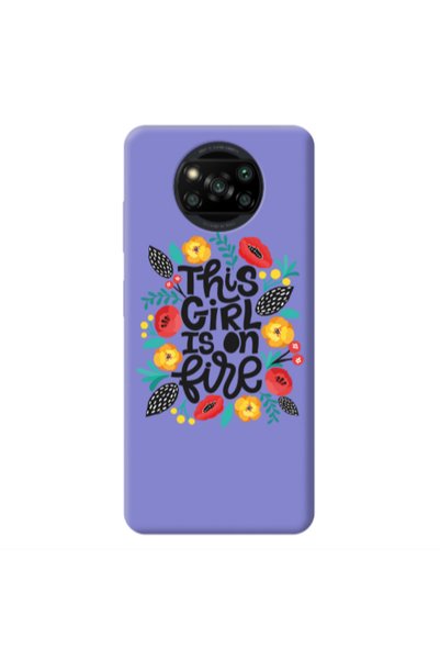 Other Xiaomi Poco X3 /X3 Pro This Girl Purple Colored Silicone TPU Θήκη