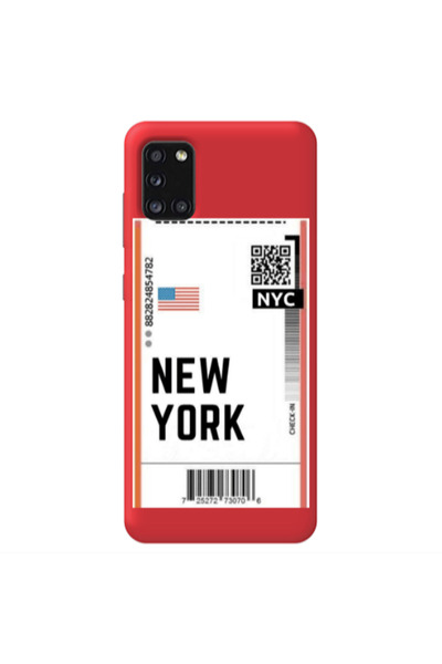 Other Samsung A41 New York NYC Red Colored Silicone TPU Θήκη