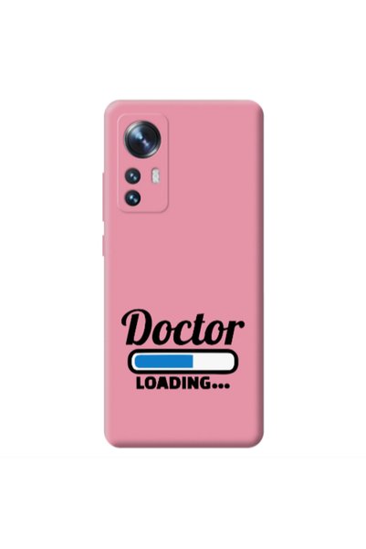 Other Xiaomi Mi 12 Doctor Loading Pink Colored Silicone TPU Θήκη