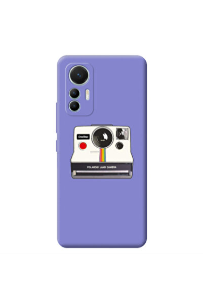 Other Xiaomi Mi 12 Lite Polaroid land camera Purple Colored Silicone TPU Θήκη