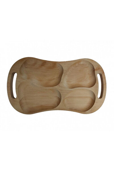 OEM Wooden platter with handles, serving tray for appetizers/vegetables/roast...