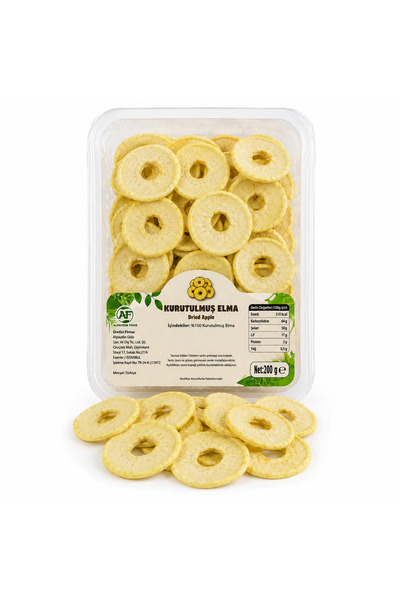 AF ALPAYDIN FOOD KURUTULMUŞ NATUREL ŞEKERSİZ ELMA