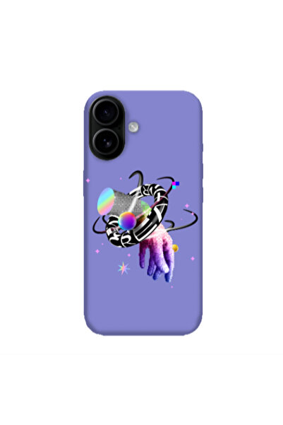 Other Apple Iphone 16 plus Y2k Purple Colored Silicone TPU Θήκη