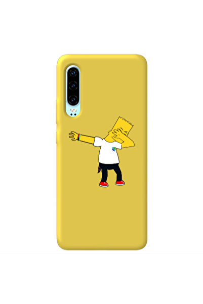 Other Huawei P30 Simpsons2 Yellow Colored Silicone TPU Θήκη