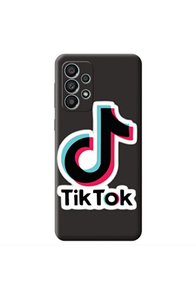 Other Samsung A33 Tik Tok Black Colored Silicone TPU Θήκη