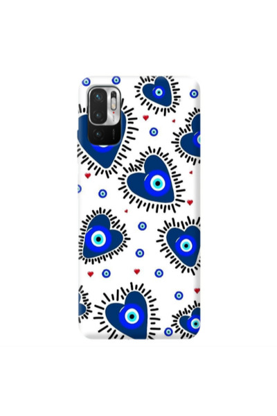 Other Xiaomi Redmi Note 10 Pro 5G Heart evil eye beads Transparent Silicone T...