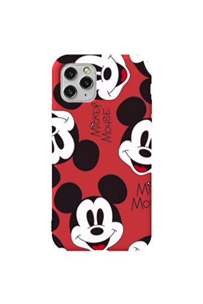 Other Apple iPhone 11 Pro Max Mickey Mouse Red Colored Silicone TPU Θήκη
