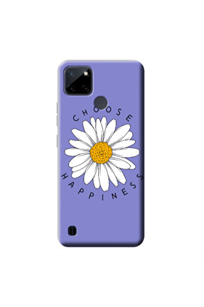 Other Realme C25Y Chose Happines Purple Colored Silicone TPU Θήκη